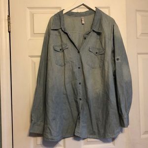 Denim button down shirt